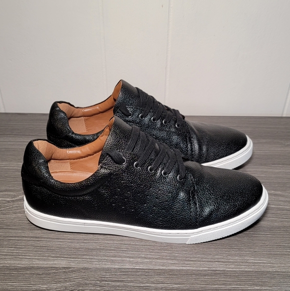 Vince Camuto Grafte Big Boys Kids Teen size 7 Black Laced Sneakers Shoes Casual - Picture 5 of 12